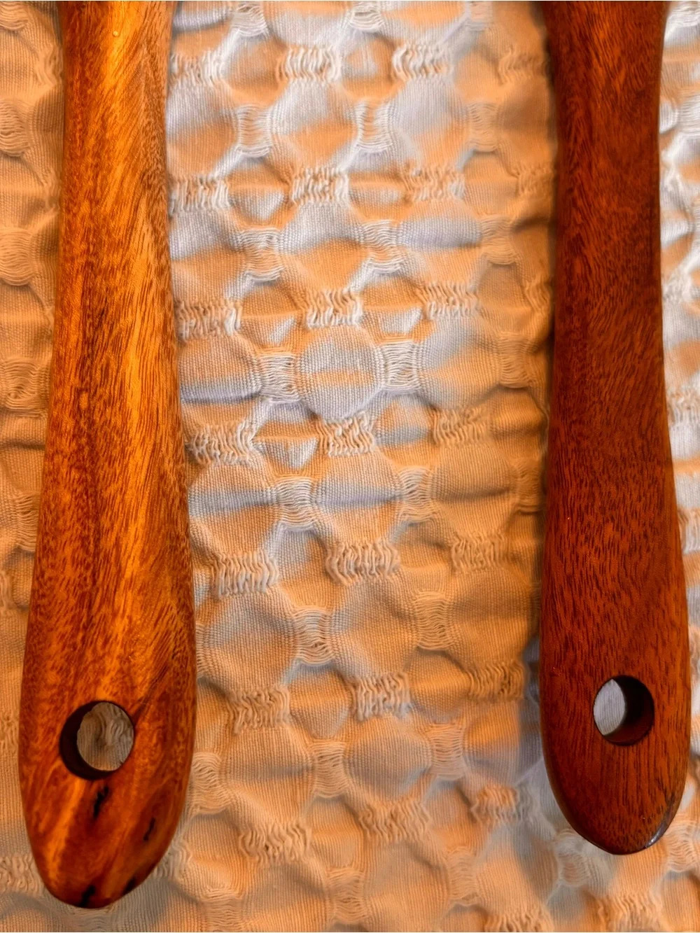 Set of 2 Wooden Salad Serving Spoon and Fork sets